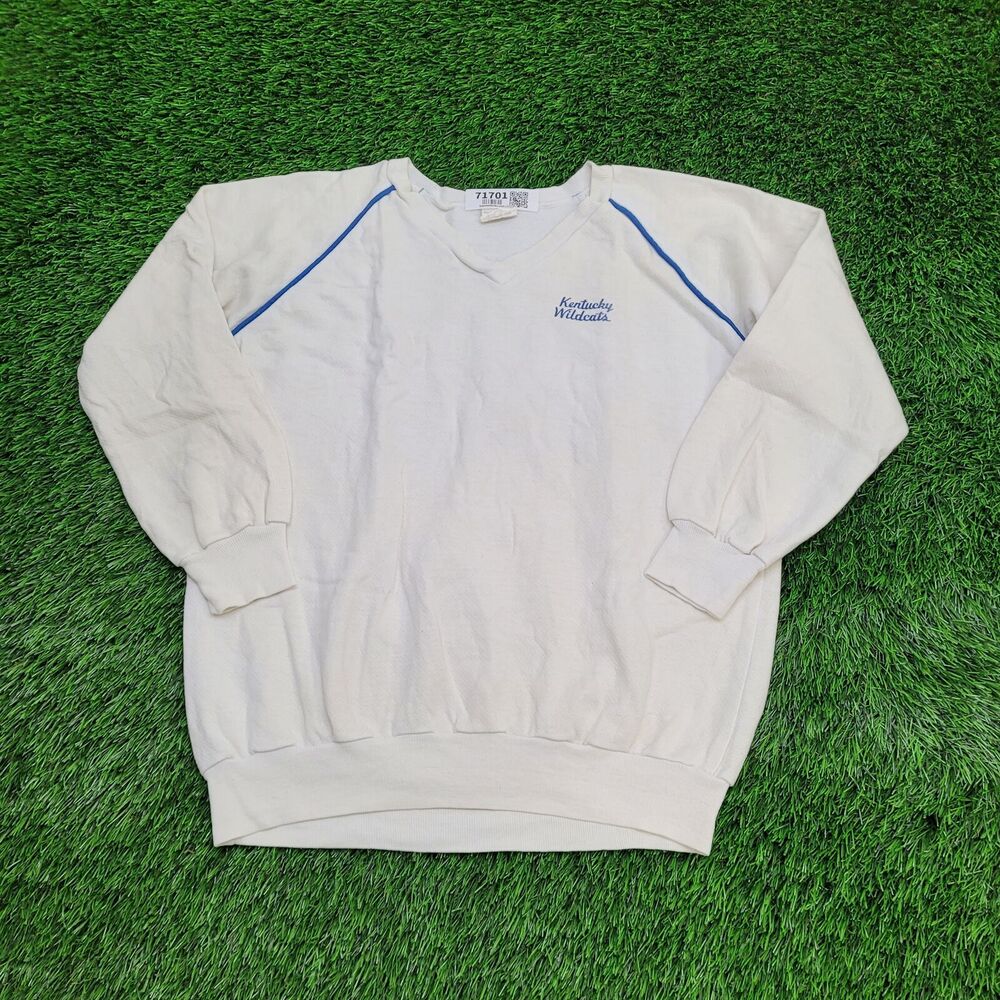 Vintage Kentucky Wildcats Sweatshirt Women Large 22x25 White